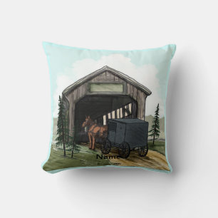 Amish Covered Bridge Kudde