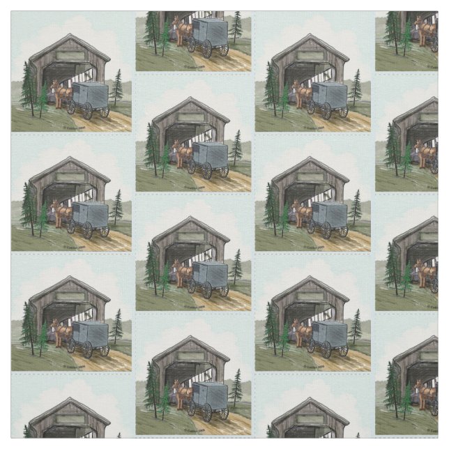 Amish Covered Bridge Tyg (Prov)