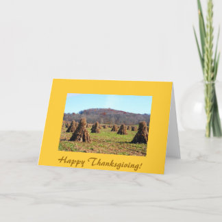 Amish fält, happy thanksgiving! helgkort