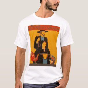 Amish familj Lancaster 1937 WPA Tee