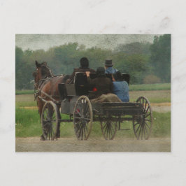 Amish Family Outing Vykort