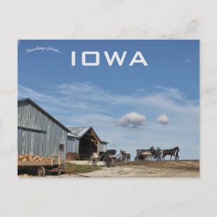 Amish Farm i Lamoni Iowa Vykort