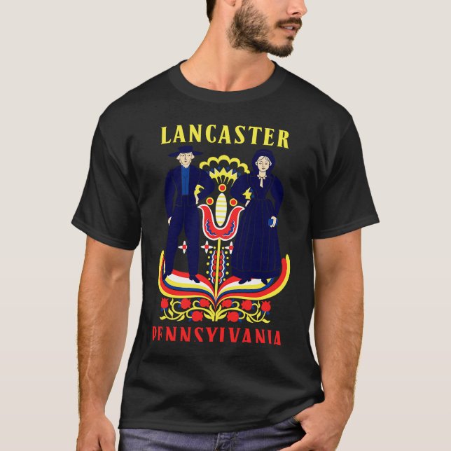 Amish Folklore Lancaster Pennsylvania T Shirt (Framsida)