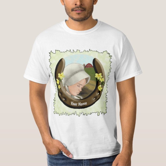 Amish Girl Horseshoe t-shirt (Framsida)