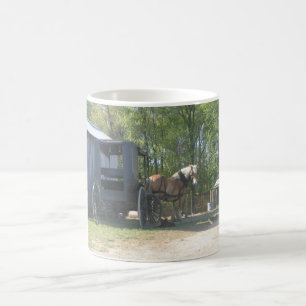 Amish häst kaffemugg