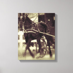 Amish Horse and Buggy Canvastryck