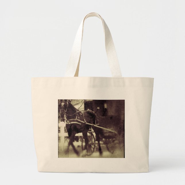 Amish Horse and Buggy Jumbo Tygkasse (Framsidan)
