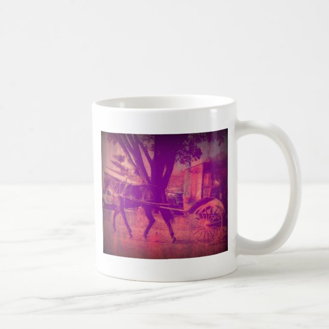 Amish Horse and Buggy Kaffemugg (Höger)