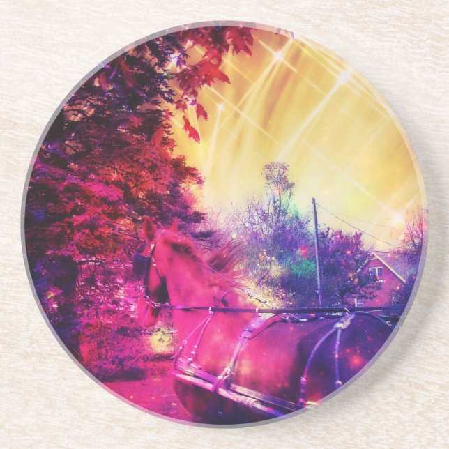 Amish Horse and Buggy, Space Edition Underlägg (Framsidan)