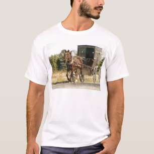 Amish Horse and Buggy T Shirt