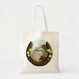 Amish Horseshoe Girl Tote Bag Tygkasse
