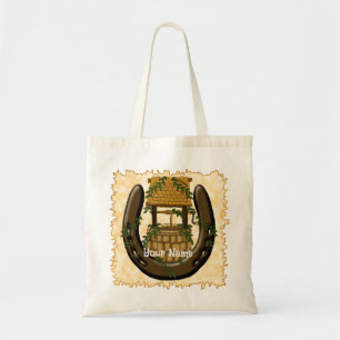 Amish Horseshoe Wishing well tote bag Tygkasse