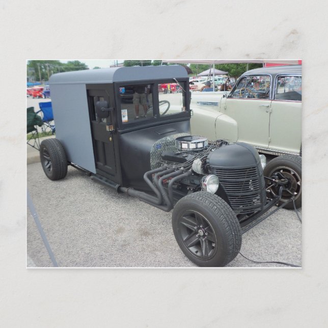 Amish Hot rod Vykort (Framsida)
