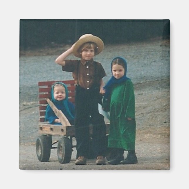 Amish Kids Lancaster County PA Magnet (Framsidan)