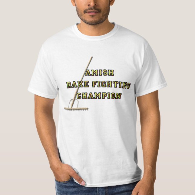 Amish krattar stridighetmästare tee shirt (Framsida)