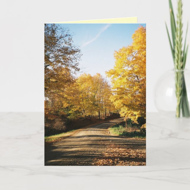 Amish Land Road Greeting Card Kort (Framsida)