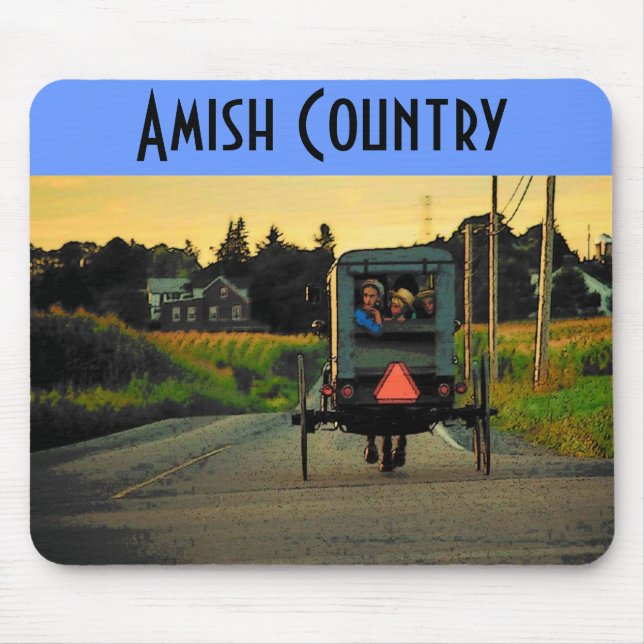 Amish land (vägen) Mousepad Musmatta (Framsidan)