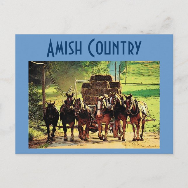 Amish Land vykort - Anpassat (Framsida)