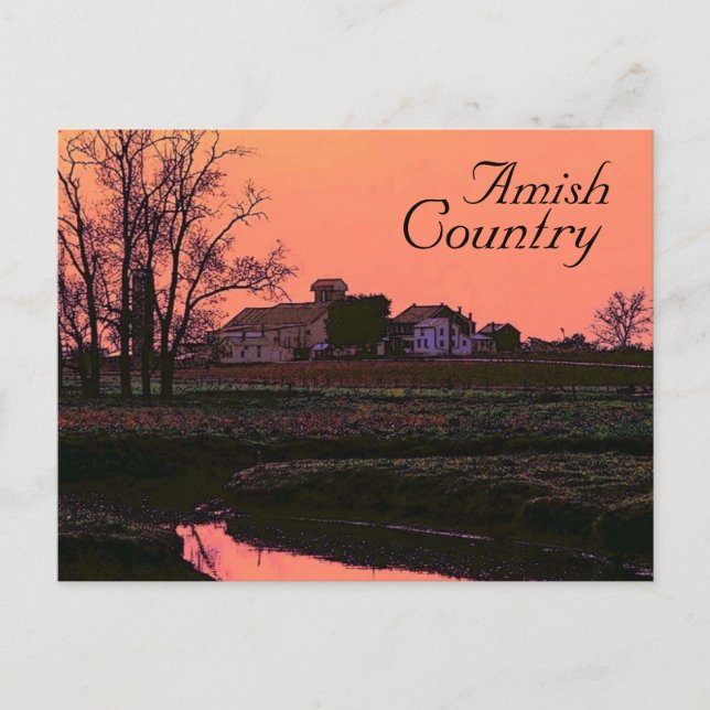 Amish-lands vykort (Framsida)