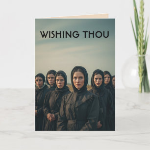 Amish-liknande vän BFF Födelsedagsgratulationskort Kort