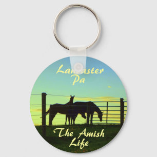 Amish liv, Lancaster County hästar Ketchain Nyckelring