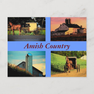 Amish Montage-vykort Vykort