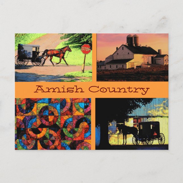 Amish Montage-vykort Vykort (Framsida)