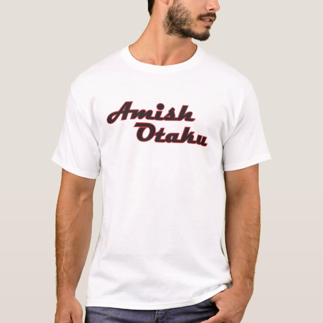 Amish Otaku T-tröja T-shirt (Framsida)