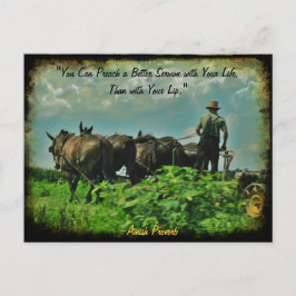 Amish Postcard. Proverb! Lägg till arkiv eller dit Vykort