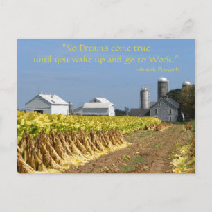 Amish Proverb. Drömmar. Lancaster Lititz vykort 2