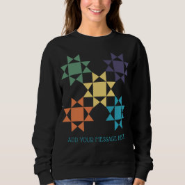 Amish Quilt Graphic Anpassningsbar Message Personl T Shirt