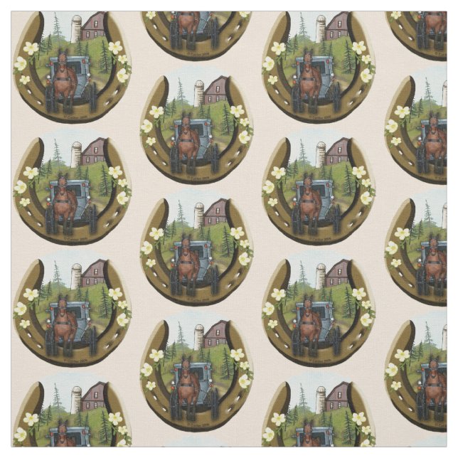 Amish Road Resa Horseshoe Tyg (Prov)