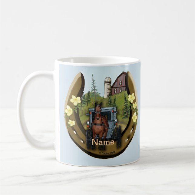 Amish Road Trip-mugg Kaffemugg (Vänster)