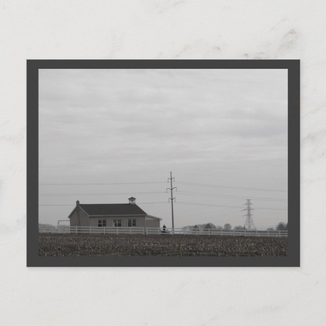 Amish Schoolhouse Vykort (Framsida)