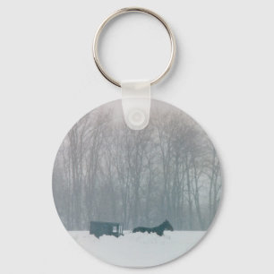 AMISH SNOWSTORM KEYCHAIN NYCKELRING