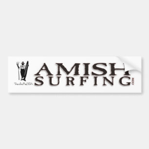 Amish som surfar bildekalet bildekal