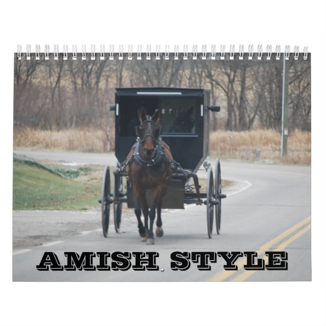 Amish stilkalender kalender (Omslag)
