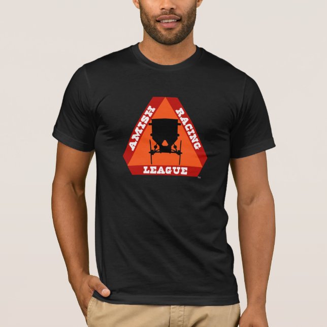 Amish tävlings- ligaskjorta tee (Framsida)