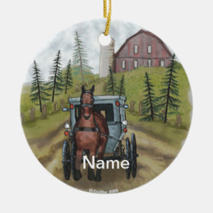 Amish Town Day ornament