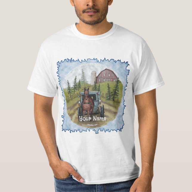 Amish Town Day T Shirt (Framsida)