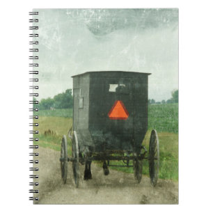 Amish Travel Anteckningsbok Med Spiral