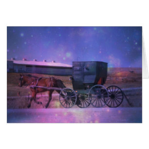 Amish utrymme hälsningskort