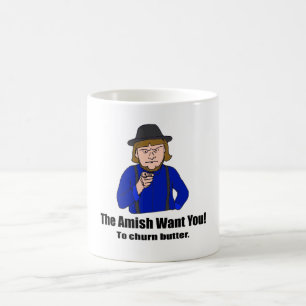Amishna önskar att du ska råna kaffemugg