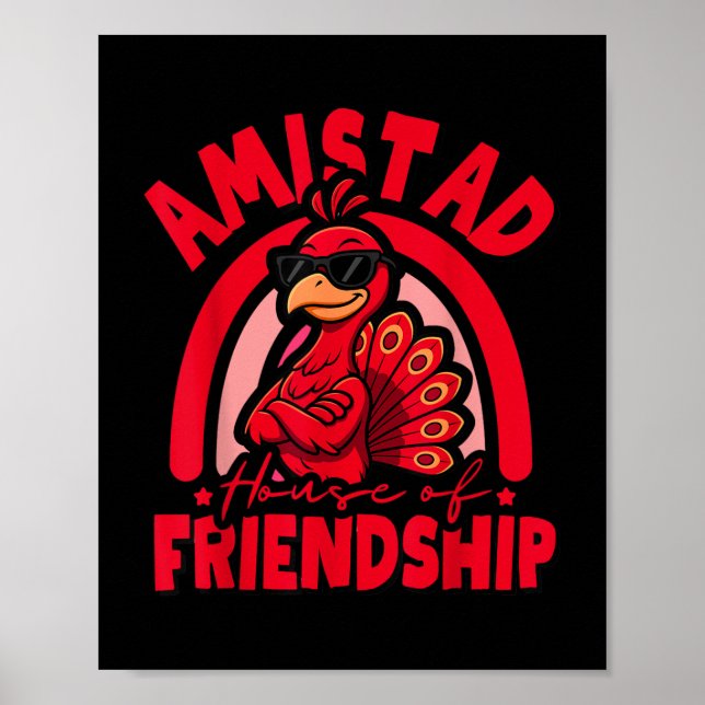 Amistad, Vänskap _ Amistad House Schoo Poster (Framsidan)