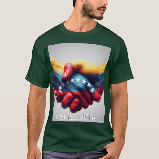 Amistad y Hermandad  T Shirt (Framsida)
