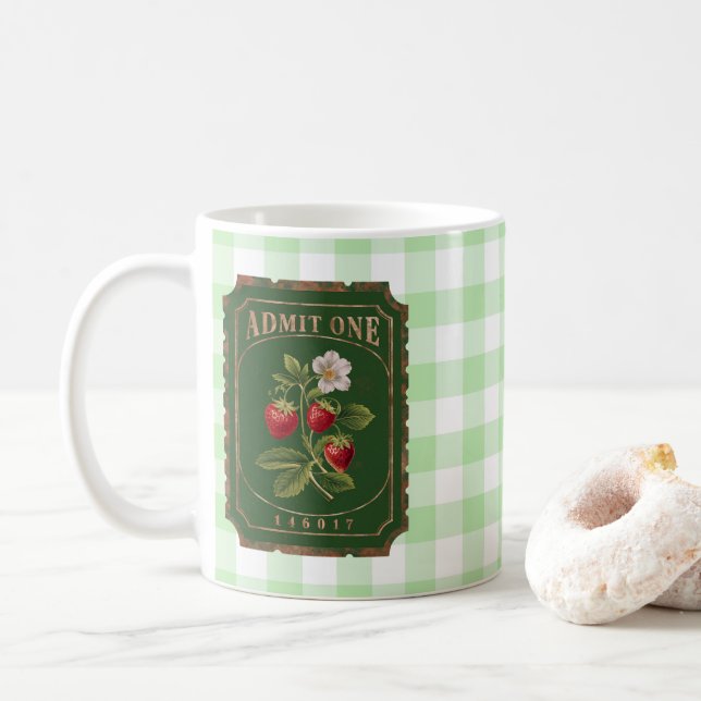 Amit one-Strawberry Kaffemugg (Med munk)