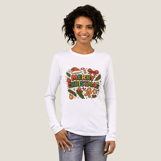 AMITA | Glad jul fest T-shirt (Hel framsida)