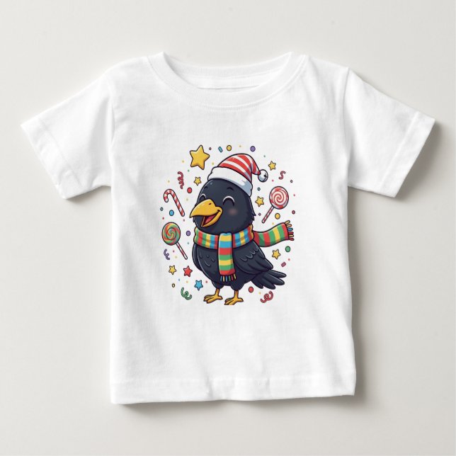 AMITA | Happy Crow - Candy Fun T Shirt (Framsida)