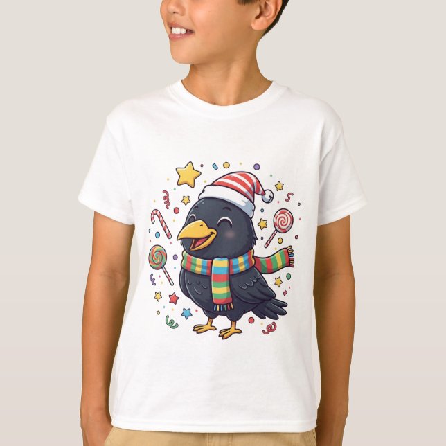 AMITA | Happy Crow - Candy Fun T Shirt (Framsida)