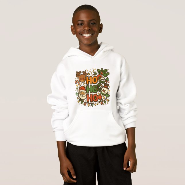 AMITA | HO HO HO Holiday Crew T-shirt (Hel framsida)